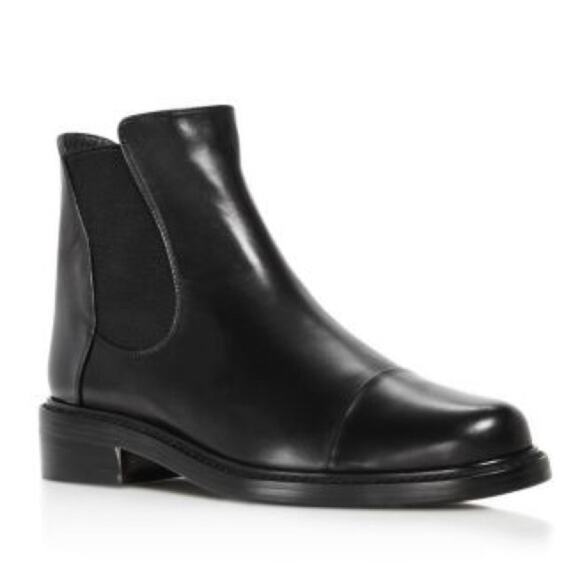 Stuart Weitzman Men’s Gobi black leather ankle boot size 10 - Picture 1 of 10